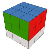 Сборка второго слоя кубик Рубика - Шаг 3