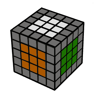 Самый простой способ собрать кубик рубик 5х5 - Шаг 1