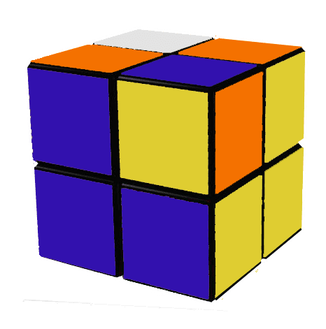 Как собрать кубик 2х2 схема с картинками - шаг 3