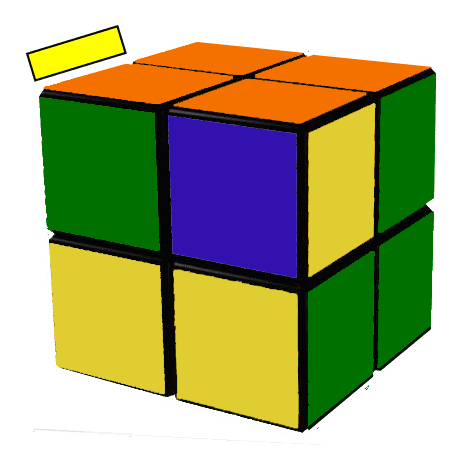 Как собрать кубик Рубика 2х2 для начинающих - шаг 4