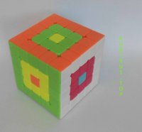 картинка - узор Квадрат в кубе на кубике рубика 5х5