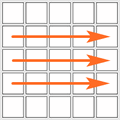 иллюстрация шаг 8 - три средних грани кубика 5х5 поверните вправо