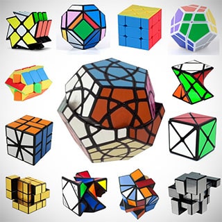Как собирать разновидности
кубика Рубика - картинка