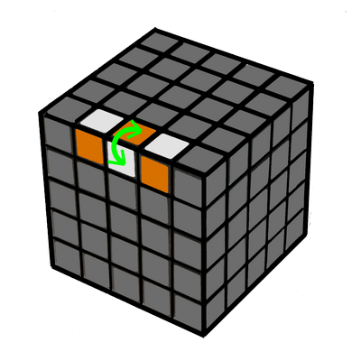 Алгоритм сборки кубика 5х5 - ребра формула № 2.