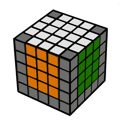 иллюстрация - Кубик рубика схема сборки 5х5 для начинающих - Шаг 4