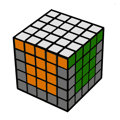 иллюстрация - Как собрать кубик рубик 5х5 самый легкий способ - Шаг 5