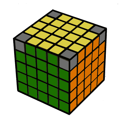 иллюстрация - Как научить ребенка собирать кубик рубика 5х5 поэтапно - шаг 8
