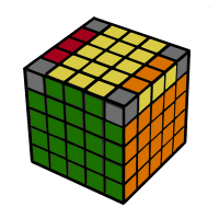 иллюстрация - шаг 8 кубик 5 на 5 противоположно стоящие тройки элементов провернуты неправильно
