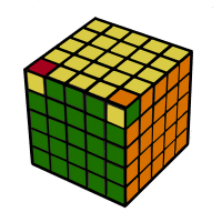 изображение - шаг 9 кубик 5х5 собраны 4-е слоя и правильно сориентированы угловые элементы верхней грани