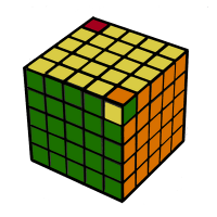 картинка - шаг 10 кубик 5 на 5 вариант 2 расположения элементов верхней грани