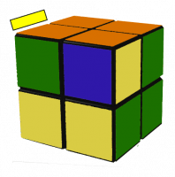 рисунок - шаг 4 вид кубика 2х2 перед решением паритета