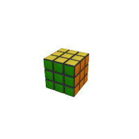 анимация - формула для сборки узора Шахматы на кубике рубика 3х3