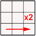 рисунок - поворот нижней части кубика 3х3 вправо