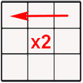 изображение - поворот верхней грани кубика 3х3 влево два раза