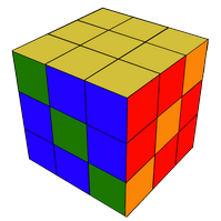 иллюстрация - Зигзаг - узор на кубике Рубика 3х3 формула сборки