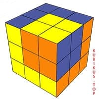 иллюстрация - Куб в кубе - узор на кубике рубика 3х3