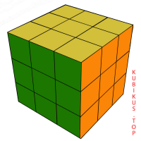 рисунок - полностью собранный кубик рубика 3х3