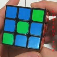 иллюстрация - узор "Зигзаг" на кубике рубика 3 на 3 картинка - узор "Зигзаг" на кубике рубика 3 на 3