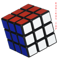 картинка - кубик рубика готов для сборки рисунка Зигзаг.