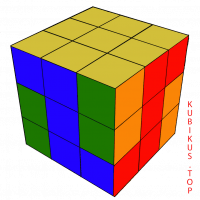 иллюстрация - узор на кубику рубика 3х3х3 Четыре Z
