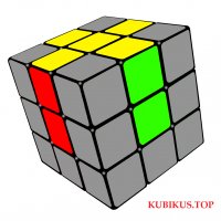 рисунок - ускоренная сборка верхнего креста кубика 3 на 3
