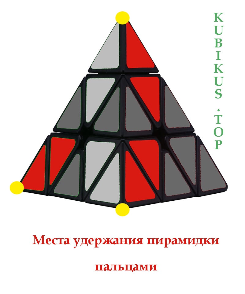 Как собрать треугольный кубик рубика 3х3 схема с картинками