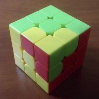 иллюстрация - узор на кубике Рубика Уголки третьего порядка