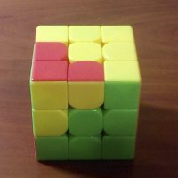 иллюстрация - узор на кубике рубика 3х3х3 Уголки третьего порядка