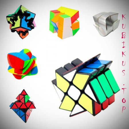 Картинка - шейпмоды и разновидности кубика рубика