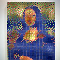 иллюстрация - “Мона Лиза” из кубиков Рубика за 480 тысяч евро