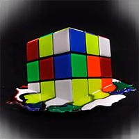 Плавящийся кубик Рубика